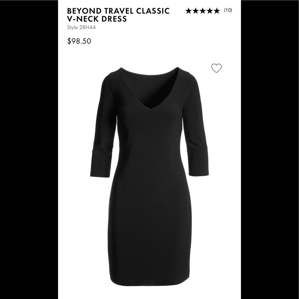 Boston Proper Beyond Travel Classic Vneck Dress